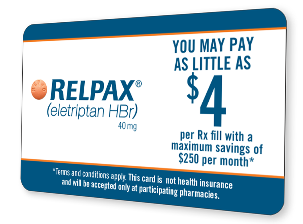 Relpax Savings card