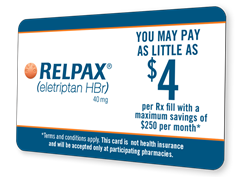 Relpax Savings card Relpax Savings card